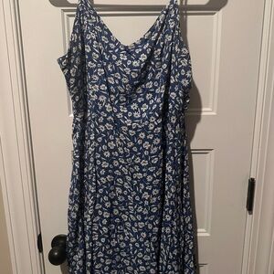 Floral Blue Dress